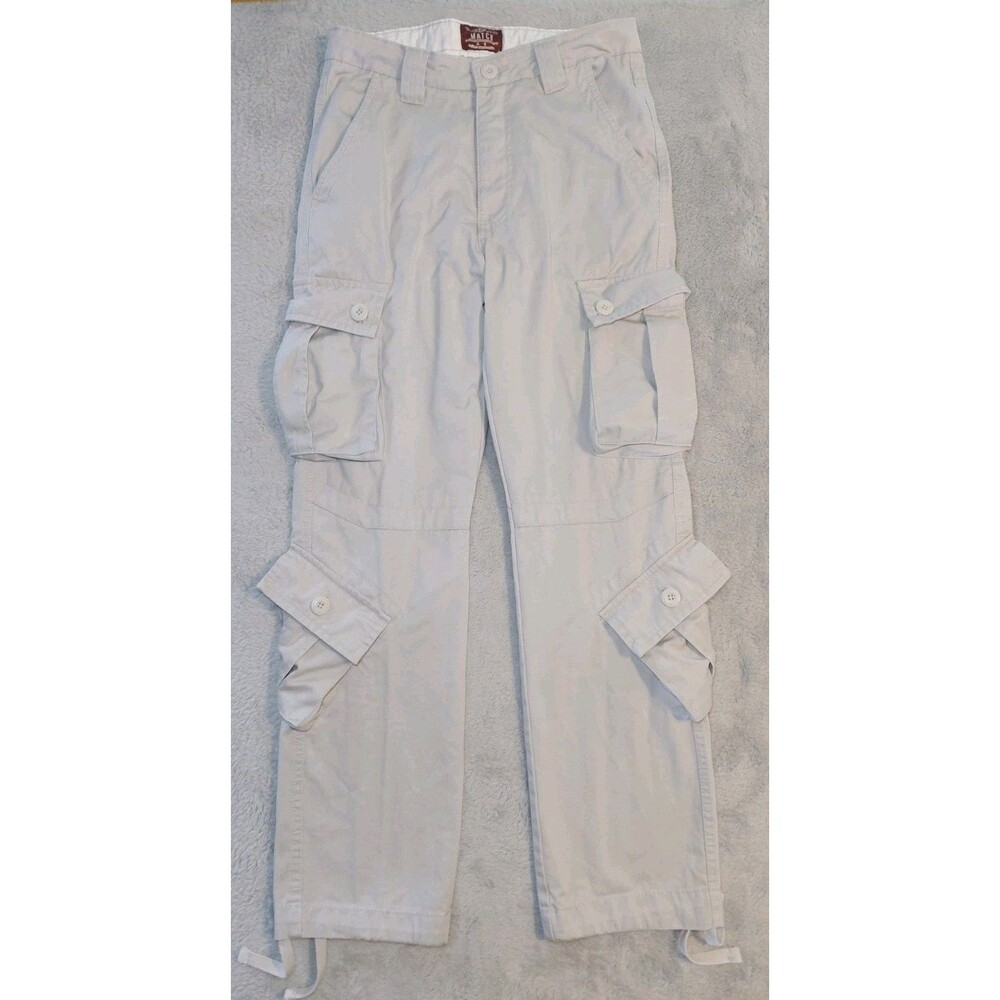 Matchstick Pants Mens 32x30 Tan Khaki Cargo Heavy Twill Skater Tactical Utility